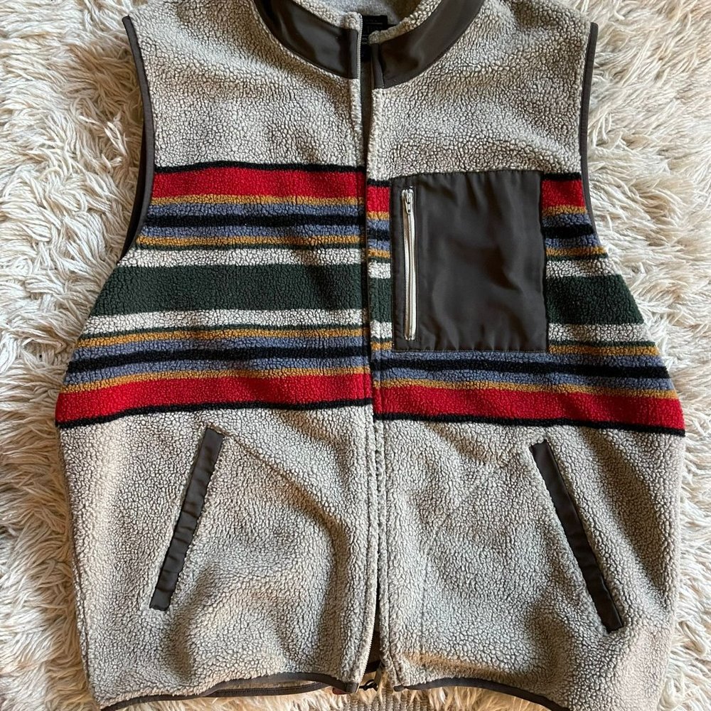Pendleton striped camp vest- women's or men's
